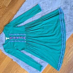 Matilda Jane Green/Blue Dress, Girls Size 14, Great Condition
